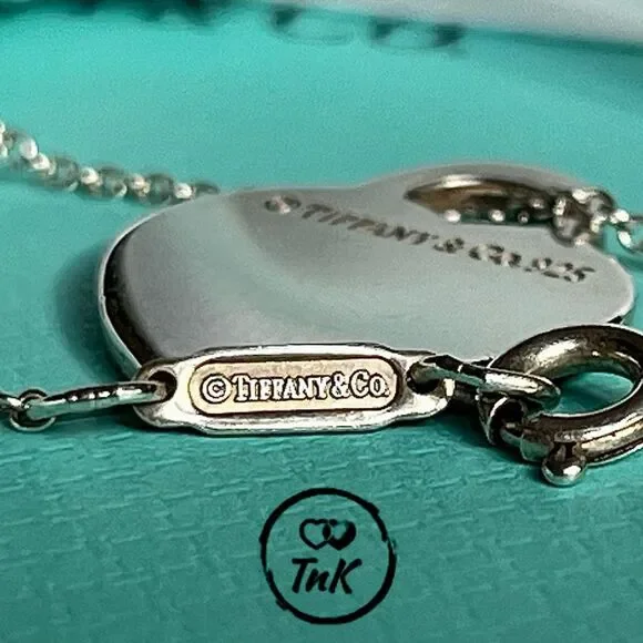 Tiffany & Co. Sterling Silver Small “Return To Tiffany” Heart Charm Tag Pendant - Picture 2 of 16